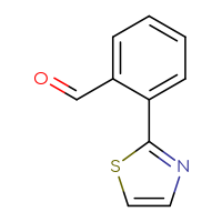 Chemical structure of 2-(1,3-thiazol-2-yl)benzaldehyde - CSSB00000068343