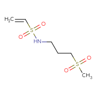 Chemical structure of N-(3-methanesulfonylpropyl)ethene-1-sulfonamide - CSSB00154416298