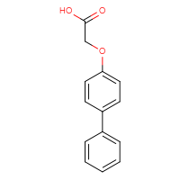 Chemical structure of 2-{[1,1'-biphenyl]-4-yloxy}acetic acid - CSSB00000260938
