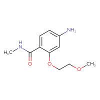 Chemical structure of 4-amino-2-(2-methoxyethoxy)-N-methylbenzamide - CSSB00005819224