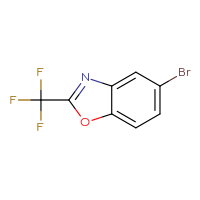 Chemical structure of 5-bromo-2-(trifluoromethyl)-1,3-benzoxazole - CSSB00010006570