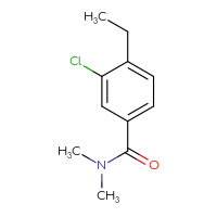 Chemical structure of 3-chloro-4-ethyl-N,N-dimethylbenzamide - CSSB00035842100