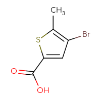 Chemical structure of 4-bromo-5-methylthiophene-2-carboxylic acid - CSSB00000763966