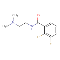 Chemical structure of N-[2-(dimethylamino)ethyl]-2,3-difluorobenzamide - CSSB00011721989
