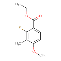 Chemical structure of ethyl 2-fluoro-4-methoxy-3-methylbenzoate - CSSB00135265345