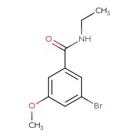 Chemical structure of 3-bromo-N-ethyl-5-methoxybenzamide - CSSB00150719673