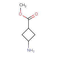 Chemical structure of methyl 3-aminocyclobutane-1-carboxylate - CSSB00000097222
