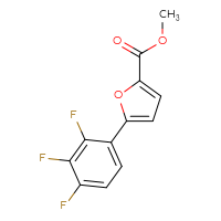 Chemical structure of methyl 5-(2,3,4-trifluorophenyl)furan-2-carboxylate - CSSB01430714358