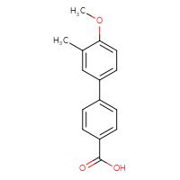Chemical structure of 4'-methoxy-3'-methyl-[1,1'-biphenyl]-4-carboxylic acid - CSSB00007844134