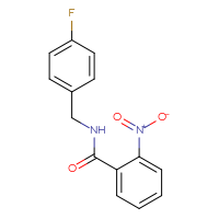 Chemical structure of N-[(4-fluorophenyl)methyl]-2-nitrobenzamide - CSSB00028323726