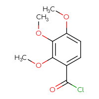 Chemical structure of 2,3,4-trimethoxybenzoyl chloride - CSSB00011328360