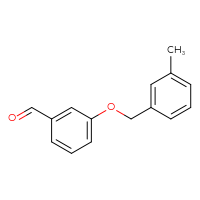Chemical structure of 3-[(3-methylphenyl)methoxy]benzaldehyde - CSSB00000257874