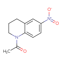 Chemical structure of 1-(6-nitro-1,2,3,4-tetrahydroquinolin-1-yl)ethan-1-one - CSSB00000021658