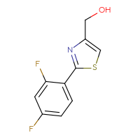 Chemical structure of [2-(2,4-difluorophenyl)-1,3-thiazol-4-yl]methanol - CSSB00012306512