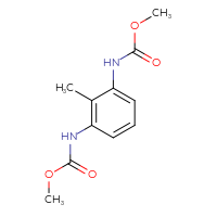 Chemical structure of methyl N-{3-[(methoxycarbonyl)amino]-2-methylphenyl}carbamate - CSSB00159261846