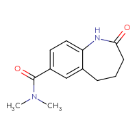 Chemical structure of N,N-dimethyl-2-oxo-2,3,4,5-tetrahydro-1H-1-benzazepine-7-carboxamide - CSSB00064842134