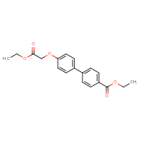 Chemical structure of ethyl 4'-(2-ethoxy-2-oxoethoxy)-[1,1'-biphenyl]-4-carboxylate - CSSB10528007557