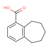Chemical structure of 6,7,8,9-tetrahydro-5H-benzo[7]annulene-1-carboxylic acid - CSSB00000089052