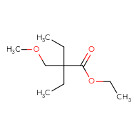 Chemical structure of ethyl 2-ethyl-2-(methoxymethyl)butanoate - CSSB00154539189