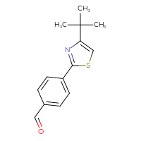 Chemical structure of 4-(4-tert-butyl-1,3-thiazol-2-yl)benzaldehyde - CSSB00000015397