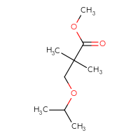 Chemical structure of methyl 2,2-dimethyl-3-(propan-2-yloxy)propanoate - CSSB00012610591