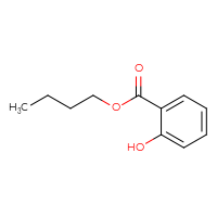 Chemical structure of butyl 2-hydroxybenzoate - CSSB00011204317