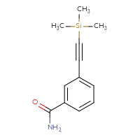 Chemical structure of 3-[2-(trimethylsilyl)ethynyl]benzamide - CSSB00010571554