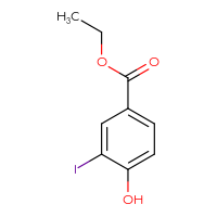 Chemical structure of ethyl 4-hydroxy-3-iodobenzoate - CSSB00010236255
