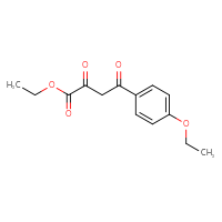 Chemical structure of ethyl 4-(4-ethoxyphenyl)-2,4-dioxobutanoate - CSSB00000522010