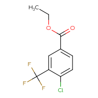 Chemical structure of ethyl 4-chloro-3-(trifluoromethyl)benzoate - CSSB00010164397