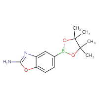 Chemical structure of 5-(4,4,5,5-tetramethyl-1,3,2-dioxaborolan-2-yl)-1,3-benzoxazol-2-amine - CSSB00010171901