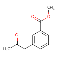 Chemical structure of methyl 3-(2-oxopropyl)benzoate - CSSB00000079277