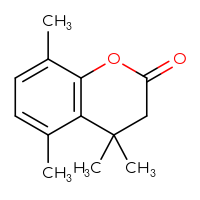 Chemical structure of 4,4,5,8-tetramethyl-3,4-dihydro-2H-1-benzopyran-2-one - CSSB00010163878