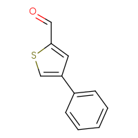 Chemical structure of 4-phenylthiophene-2-carbaldehyde - CSSB00000025945
