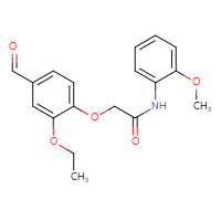 Chemical structure of 2-(2-ethoxy-4-formylphenoxy)-N-(2-methoxyphenyl)acetamide - CSSB00015197232