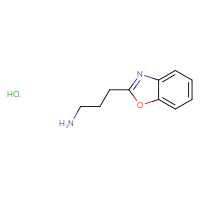 Chemical structure of 3-(1,3-benzoxazol-2-yl)propan-1-amine hydrochloride - CSSB00020666688