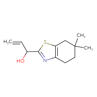 Chemical structure of 1-(6,6-dimethyl-4,5,6,7-tetrahydro-1,3-benzothiazol-2-yl)prop-2-en-1-ol - CSSB06732988435