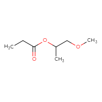 Chemical structure of 1-methoxypropan-2-yl propanoate - CSSB00000080676