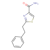 Chemical structure of 2-(2-phenylethyl)-1,3-thiazole-4-carboxamide - CSSB00134831213