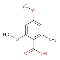 Chemical structure of 2,4-dimethoxy-6-methylbenzoic acid - CSSB00000066166