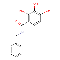 Chemical structure of N-benzyl-2,3,4-trihydroxybenzamide - CSSB06480798842