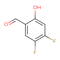 Chemical structure of 4,5-difluoro-2-hydroxybenzaldehyde - CSSB00000050968