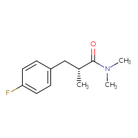 Chemical structure of (2R)-3-(4-fluorophenyl)-N,N,2-trimethylpropanamide - CSSB21043421772