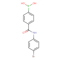 Chemical structure of {4-[(4-bromophenyl)carbamoyl]phenyl}boronic acid - CSSB00015192179
