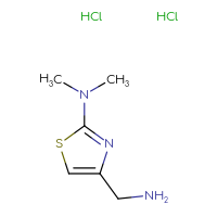 Chemical structure of 4-(aminomethyl)-N,N-dimethyl-1,3-thiazol-2-amine dihydrochloride - CSSB00020603269