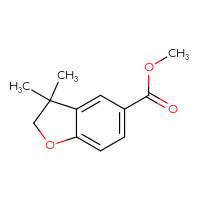 Chemical structure of methyl 3,3-dimethyl-2,3-dihydro-1-benzofuran-5-carboxylate - CSSB00018464066