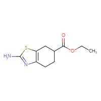 Chemical structure of ethyl 2-amino-4,5,6,7-tetrahydro-1,3-benzothiazole-6-carboxylate - CSSB00010175440