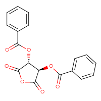 Chemical structure of (3R,4R)-4-(benzoyloxy)-2,5-dioxooxolan-3-yl benzoate - CSSB00020639192