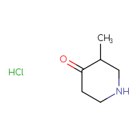 Chemical structure of 3-methylpiperidin-4-one hydrochloride - CSSB00000703950