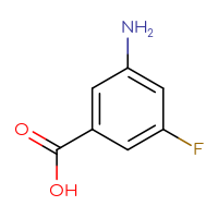Chemical structure of 3-amino-5-fluorobenzoic acid - CSSB00011794314
